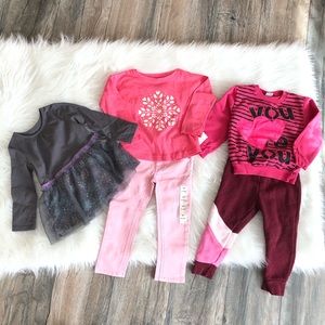 Girls Clothes 2T lot of 5 Shirts and pants NWT